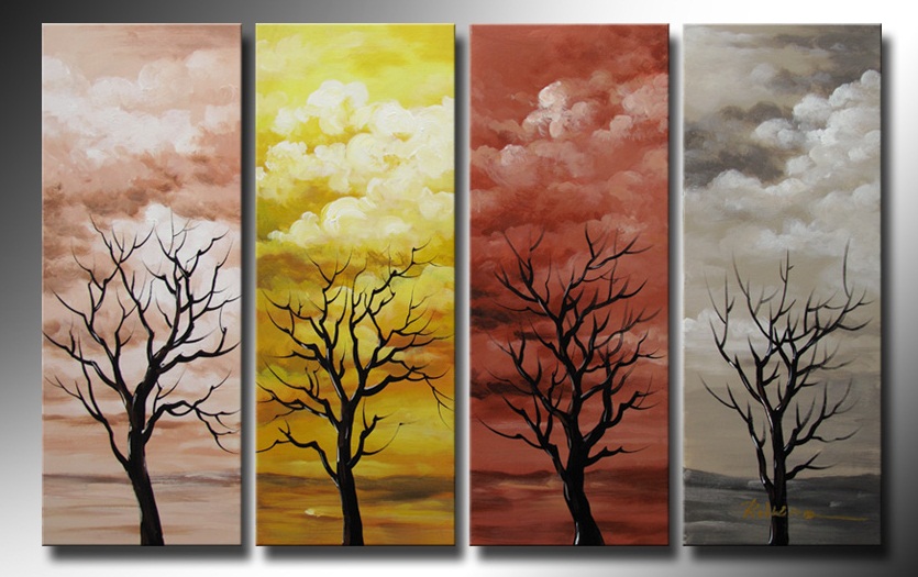 Tranh Sơn Dầu Bốn Mùa